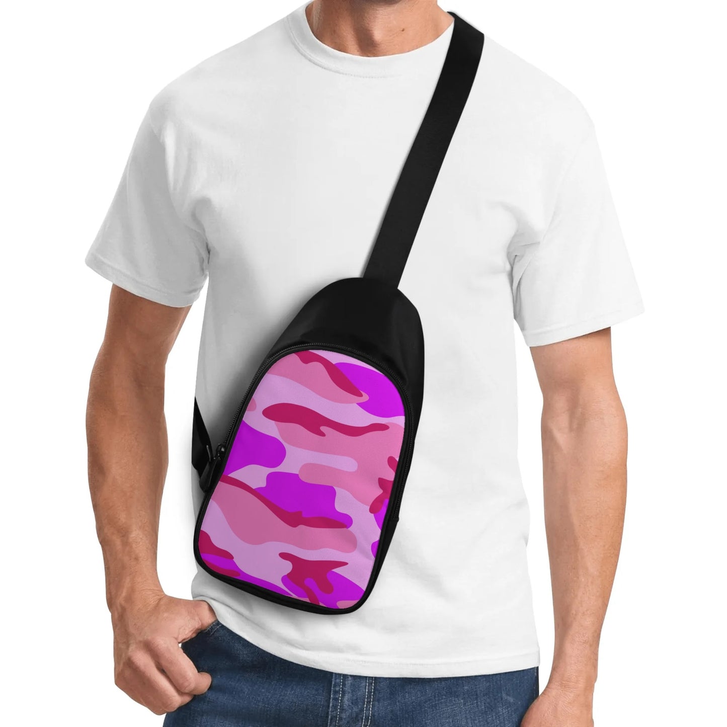 Pink Camo Chest Bag